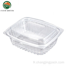 Boîte d&#39;emballage à salade frais en plastique jetable en plastique